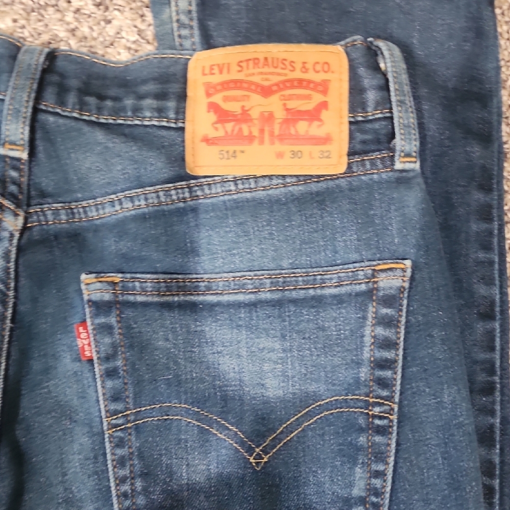 Levi's Men's Dark Blue Slim Straight Jeans